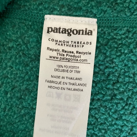 Patagonia better sweater 1/4 zip - green size small - Picture 6 of 8